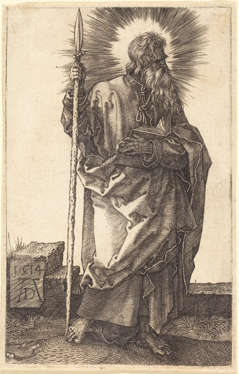 Saint Thomas by Albrecht Dürer, print, 1514