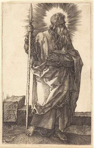 Saint Thomas by Albrecht Dürer, print, 1514