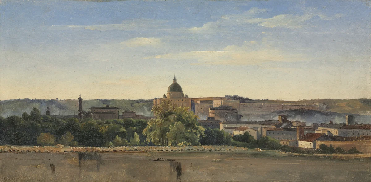 View of Rome by Pierre Henri de Valenciennes, painting, 1782-1784