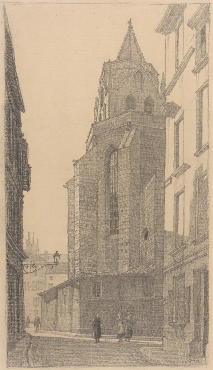 Apse of St.-Didier, Avignon by F. L. Griggs, drawing, 1922
