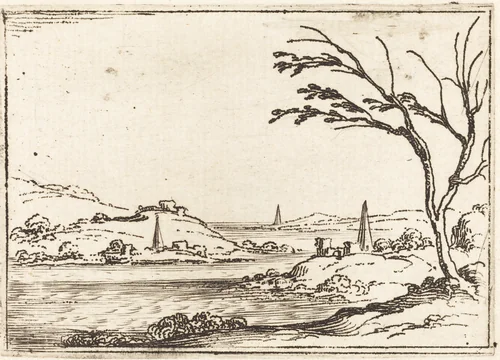 The Nile Flooding by Jacques Callot, print, 1592-1635