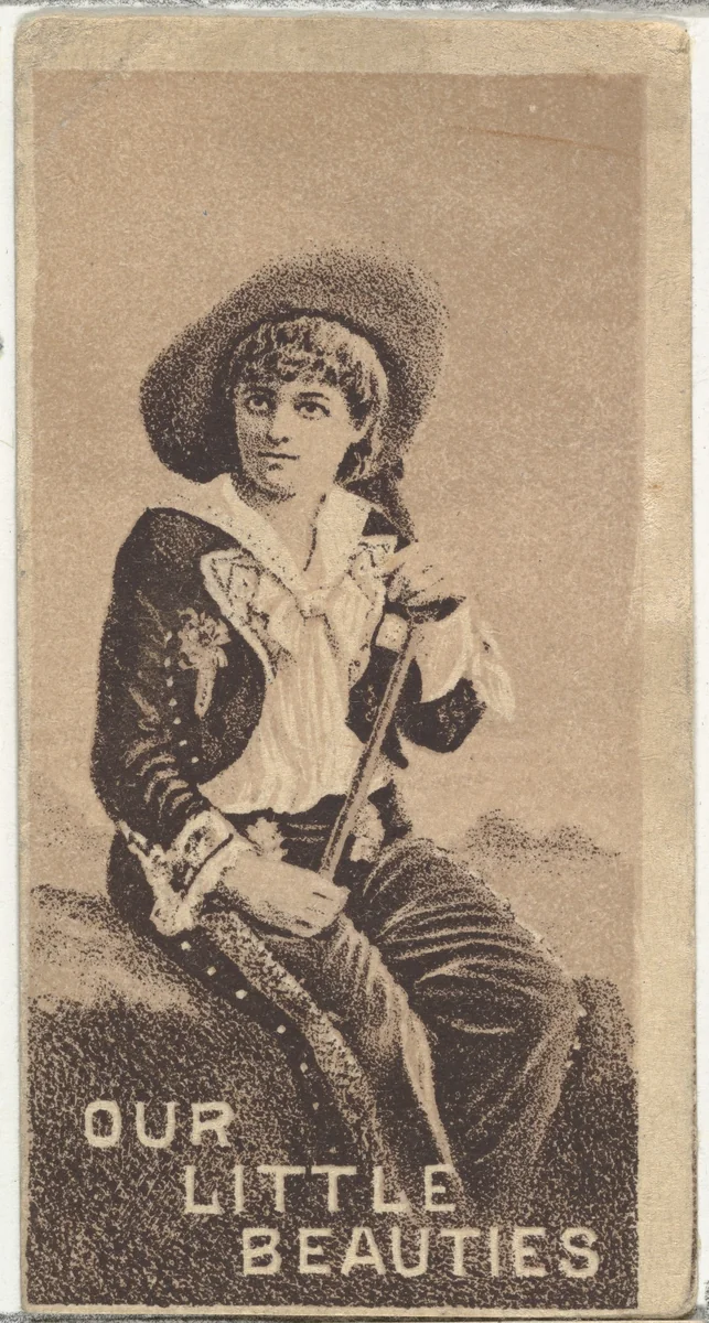 From the Actresses series (N57) promoting Our Little Beauties Cigarettes for Allen & Ginter brand tobacco products by Allen & Ginter, print, 1890