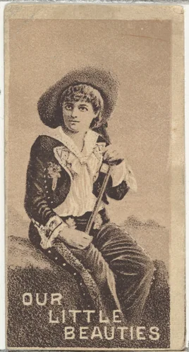 From the Actresses series (N57) promoting Our Little Beauties Cigarettes for Allen & Ginter brand tobacco products by Allen & Ginter, print, 1890