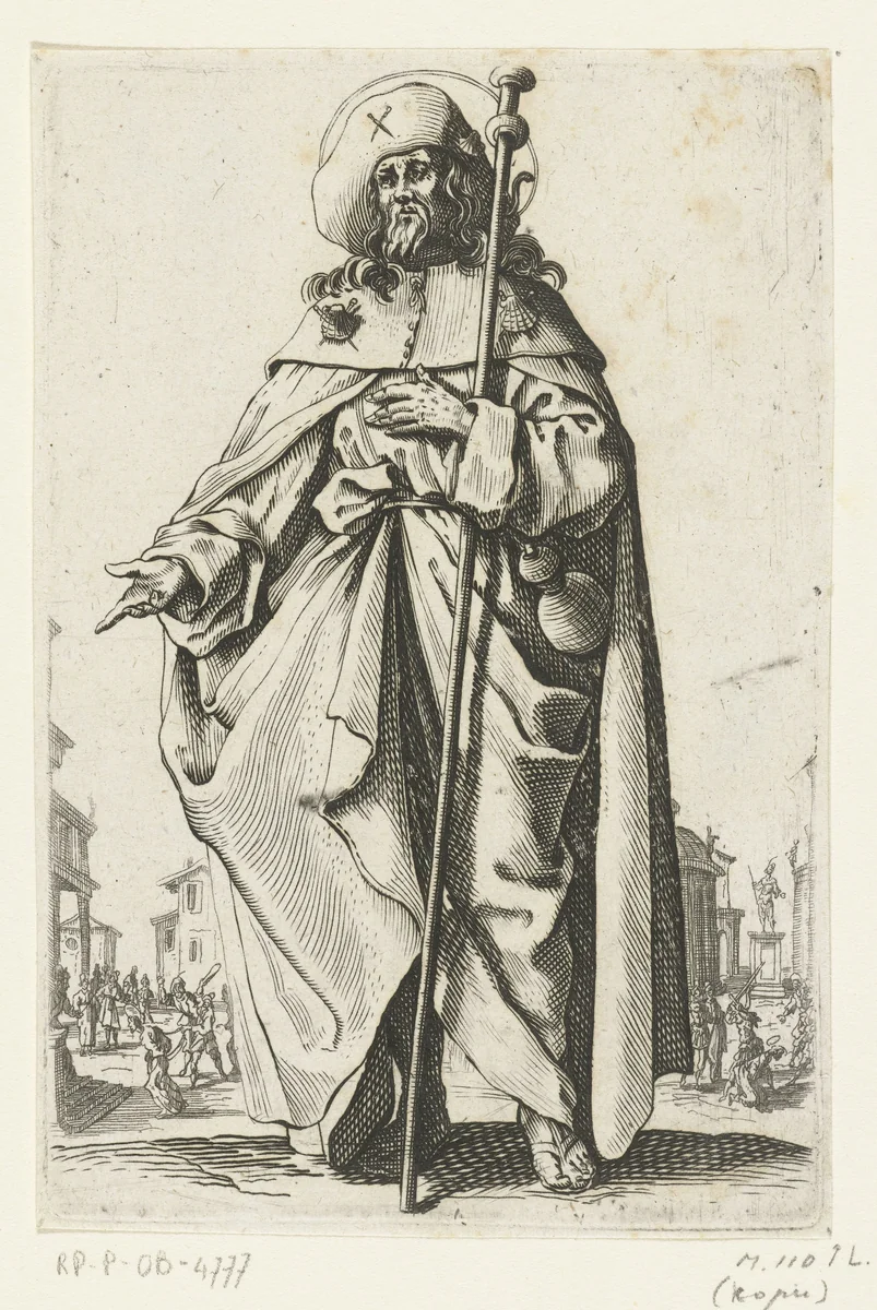 Apostel Jakobus de Meerdere by anonymous, print, 1631-1699