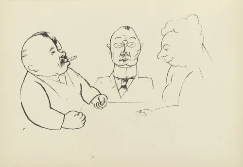 Bessere Leute (plate, folio 11) from Ecce Homo by George Grosz, illustrated book, 1922