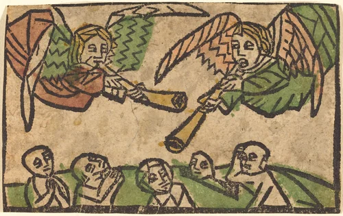 The Resurrection of the Dead by German 15th Century, print, 1460-1470