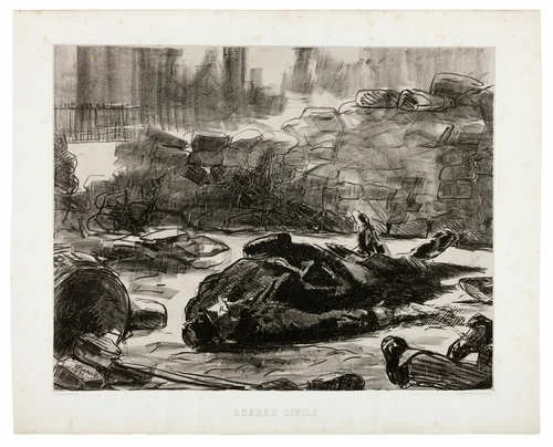 Civil War by Édouard Manet, print, 1871-1873