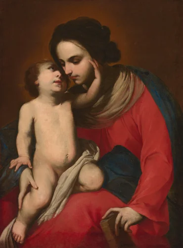 Madonna and Child by Massimo Stanzione, painting, 1635-1640
