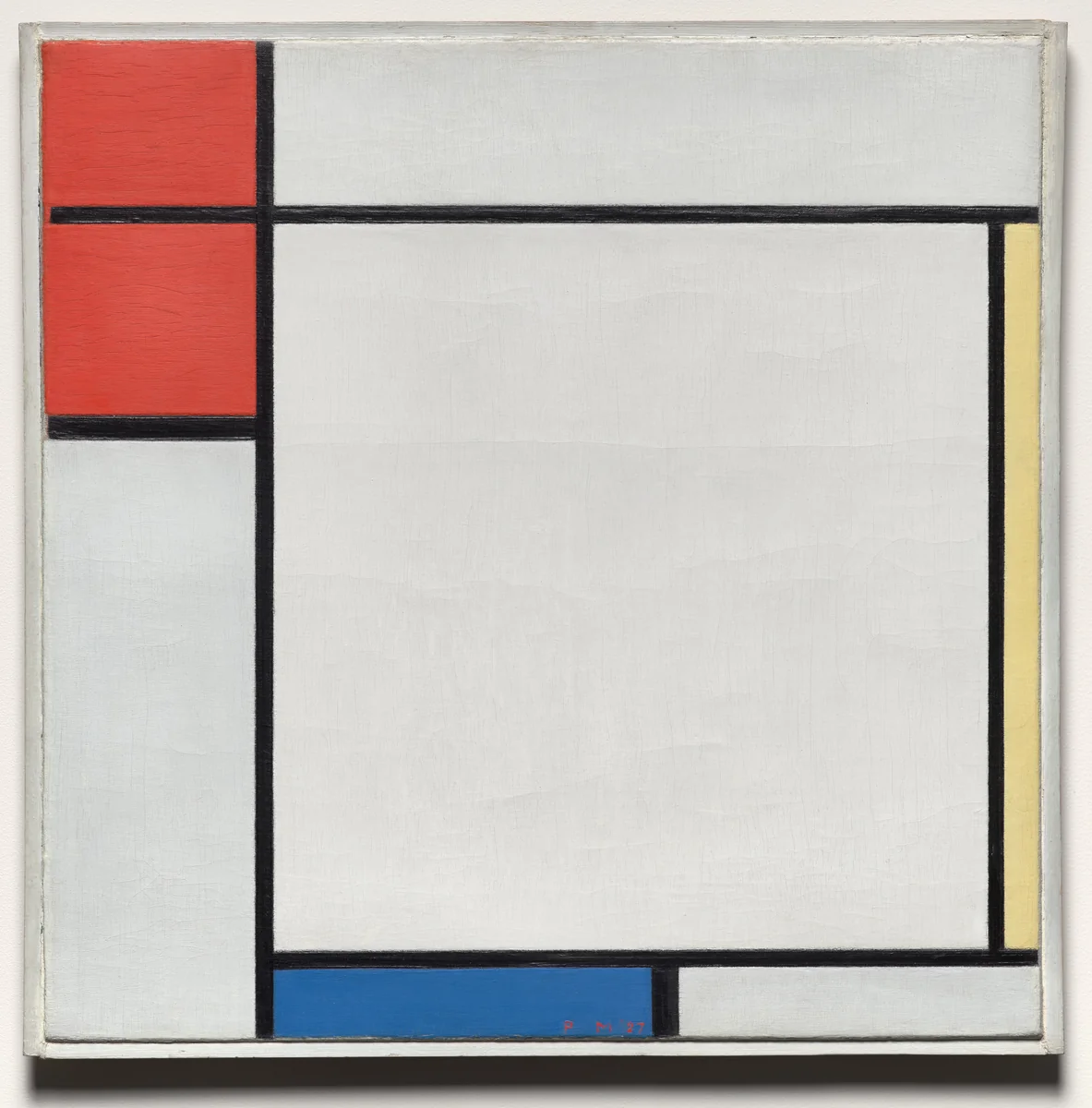 Composition with Red, Yellow, and Blue by Piet Mondrian, painting, 1927