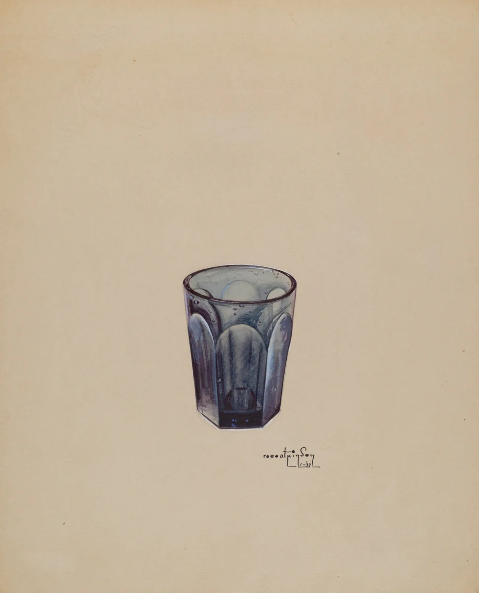 Whiskey Glass by Ralph Atkinson, index of american design, 1937