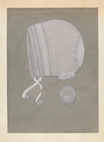 Baby's Cap by Sylvia Dezon, index of american design, 1937