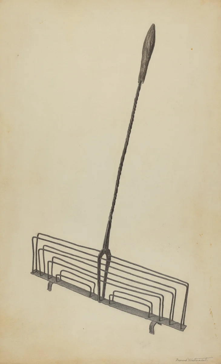 Toast Rack by Bernard Westmacott, index of american design, 1938
