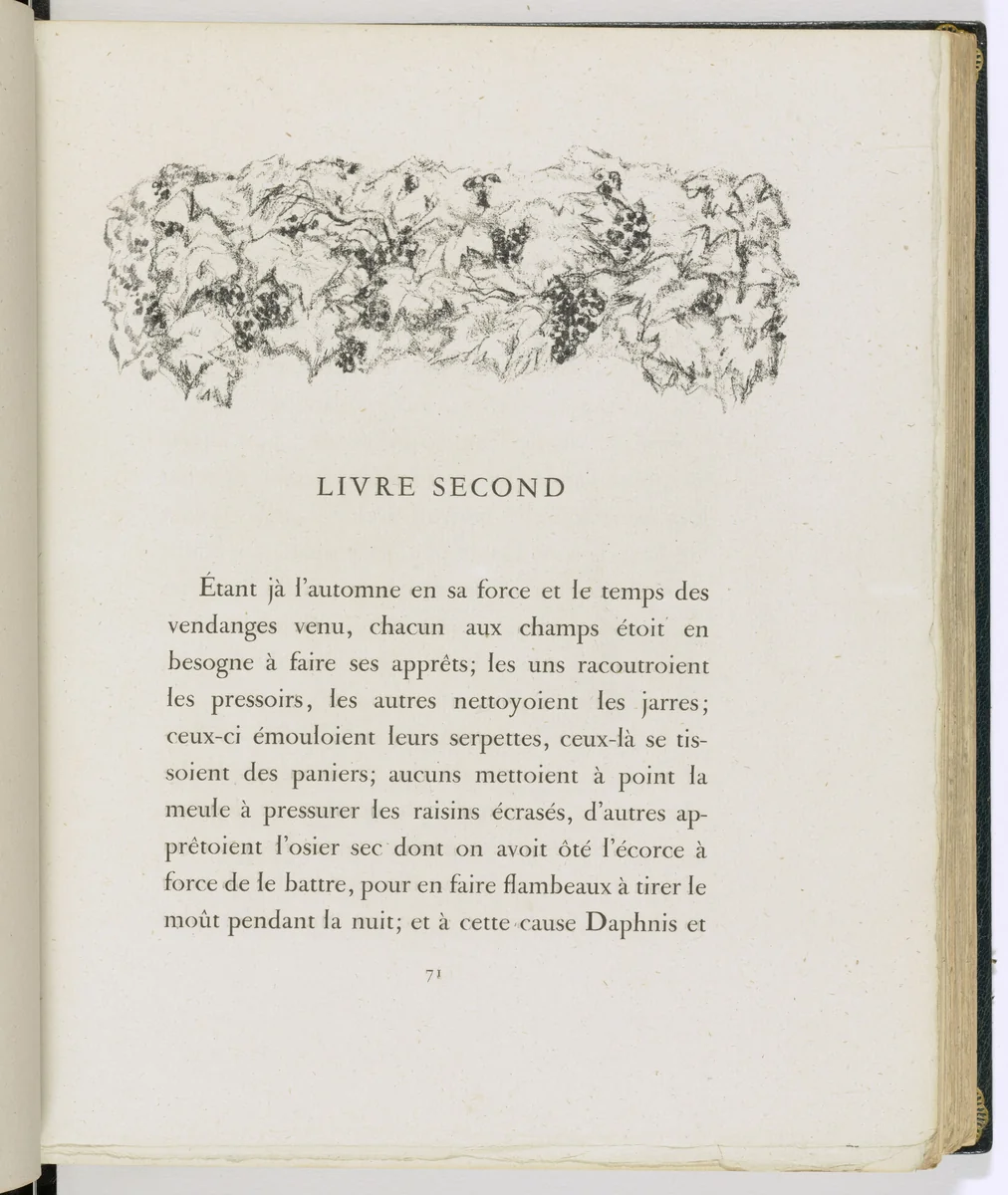 Headpiece (page 71) from Daphnis et Chloé by Pierre Bonnard, illustrated book, 1902