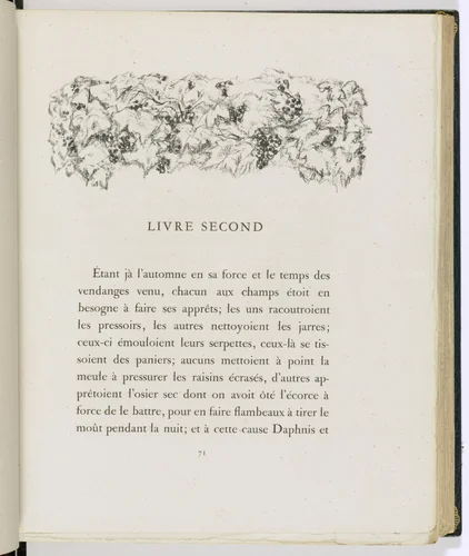 Headpiece (page 71) from Daphnis et Chloé by Pierre Bonnard, illustrated book, 1902