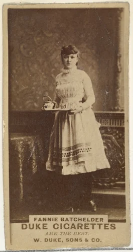 Fannie Batchelder, from the Actors and Actresses series (N145-7) issued by Duke Sons & Co. to promote Duke Cigarettes by W. Duke, Sons & Co., photograph, 1880-1889