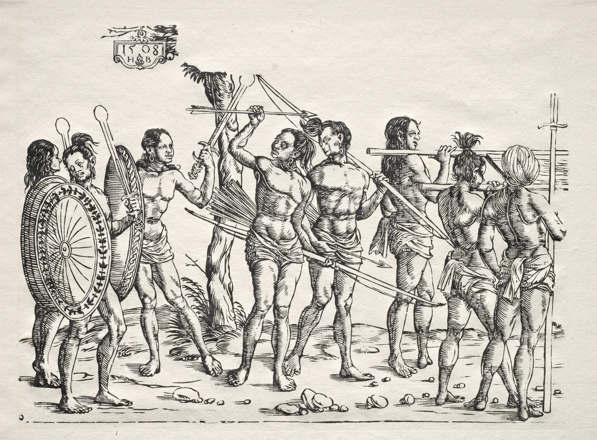 The King of Cochin by Hans Burgkmair, print, 1508