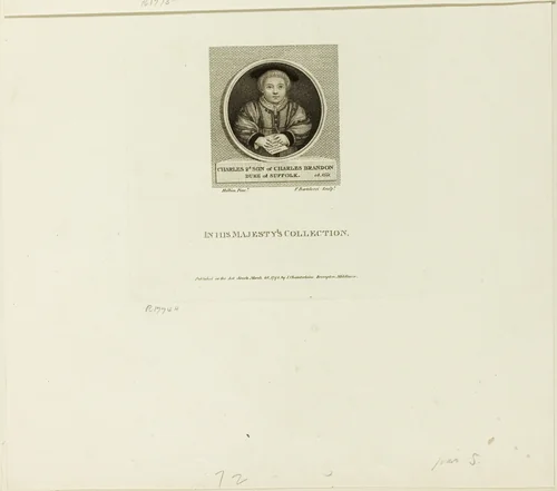 Charles Brandon by Francesco Bartolozzi, print, 1798