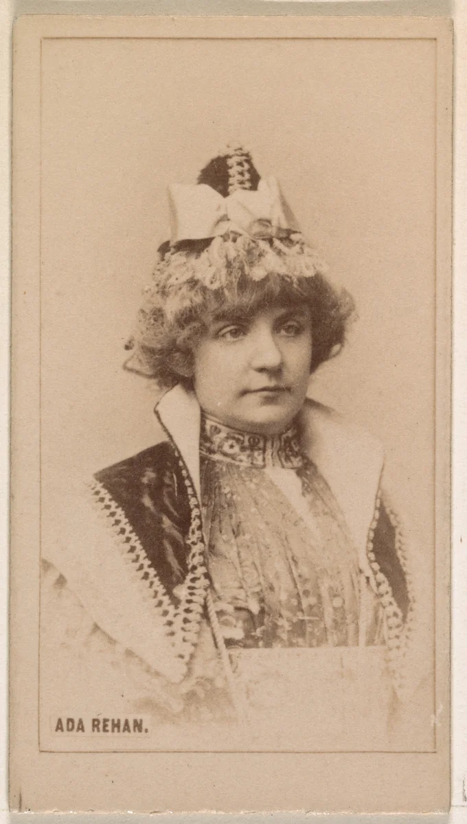 Ada Rehan, from the Actresses series (N245) issued by Kinney Brothers to promote Sweet Caporal Cigarettes by Kinney Brothers Tobacco Company, photograph, 1890