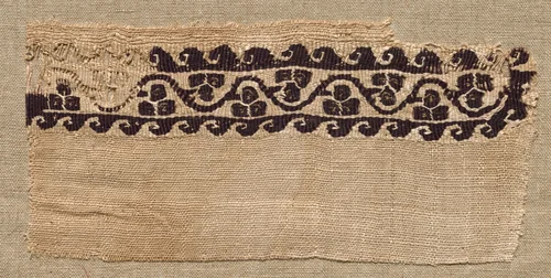 Fragment, with Part of a Clavus, from a Tunic by Unknown, textile, 400-599