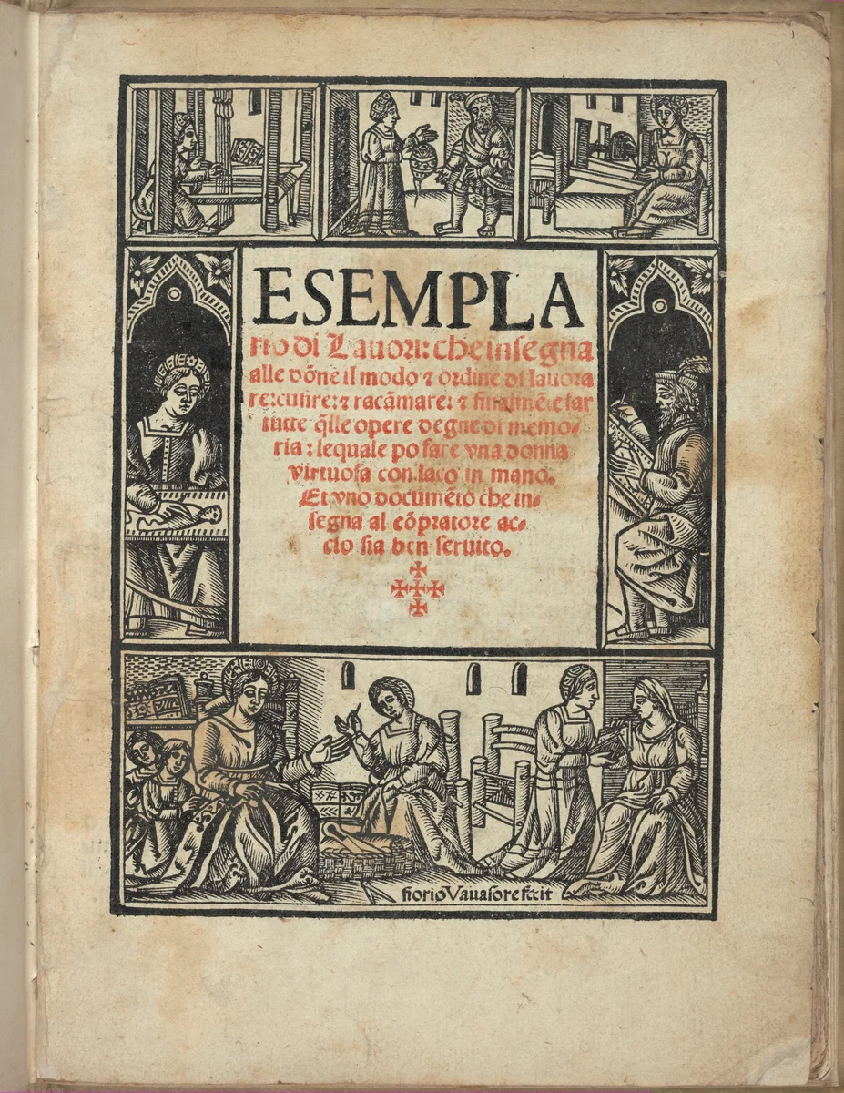 Esemplario di Lauori... by Giovanni Andrea Vavassore, book, 1532