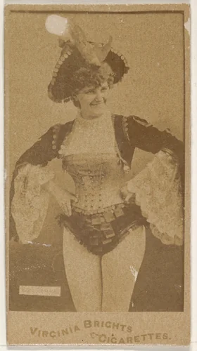 From the Actors and Actresses series (N45, Type 1) for Virginia Brights Cigarettes by Allen & Ginter, photograph, 1885-1891