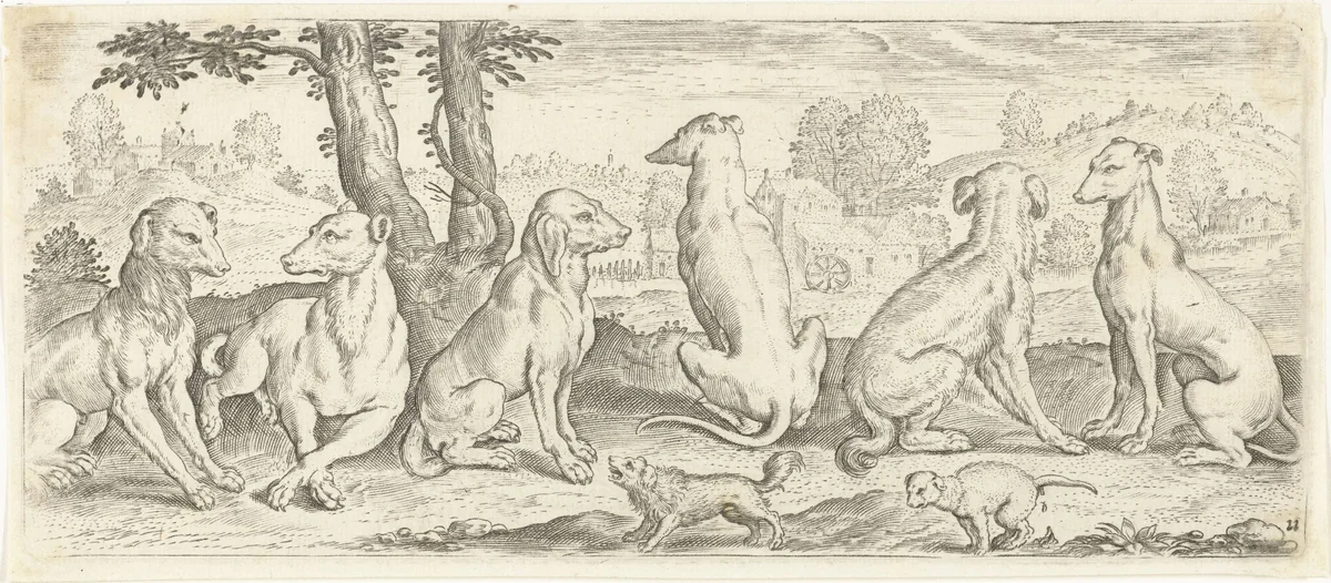 Honden by Unknown, print, 1583