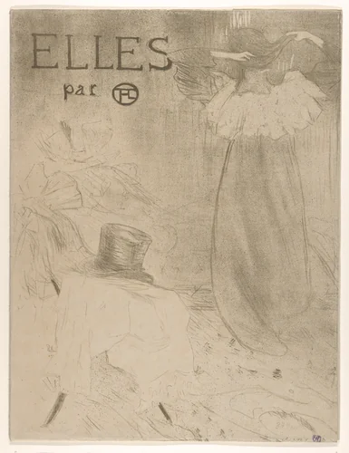 Elles (portfolio cover) by Henri de Toulouse-Lautrec, print, 1896