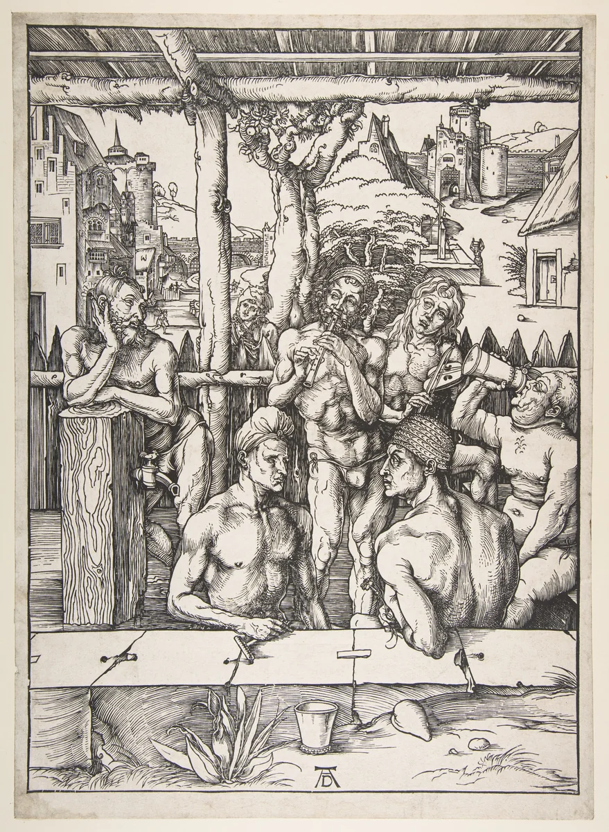 The Men's Bath by Albrecht Dürer, print, 1485-1528