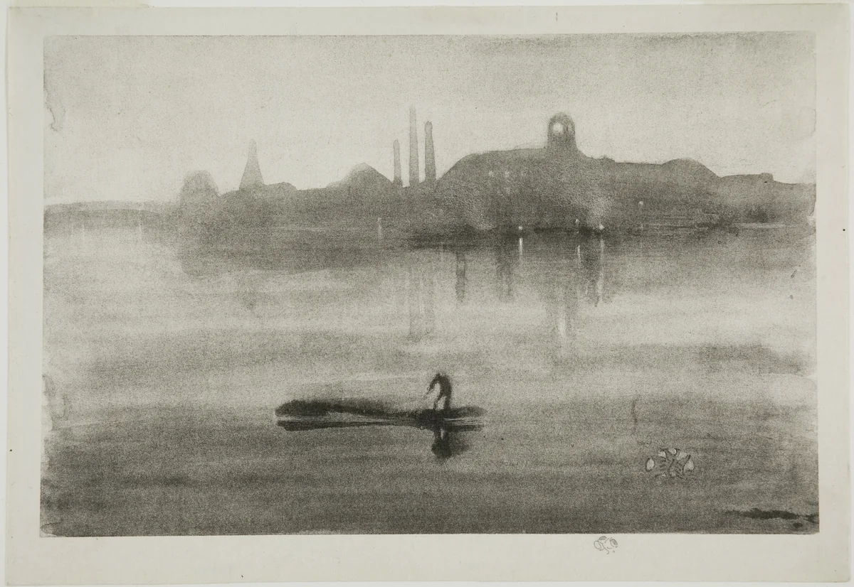 Nocturne by James McNeill Whistler, print, 1878