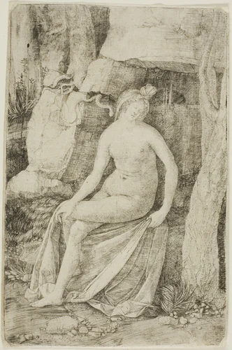 Cleopatra by Jacopo de' Barbari, print, 1509-1515