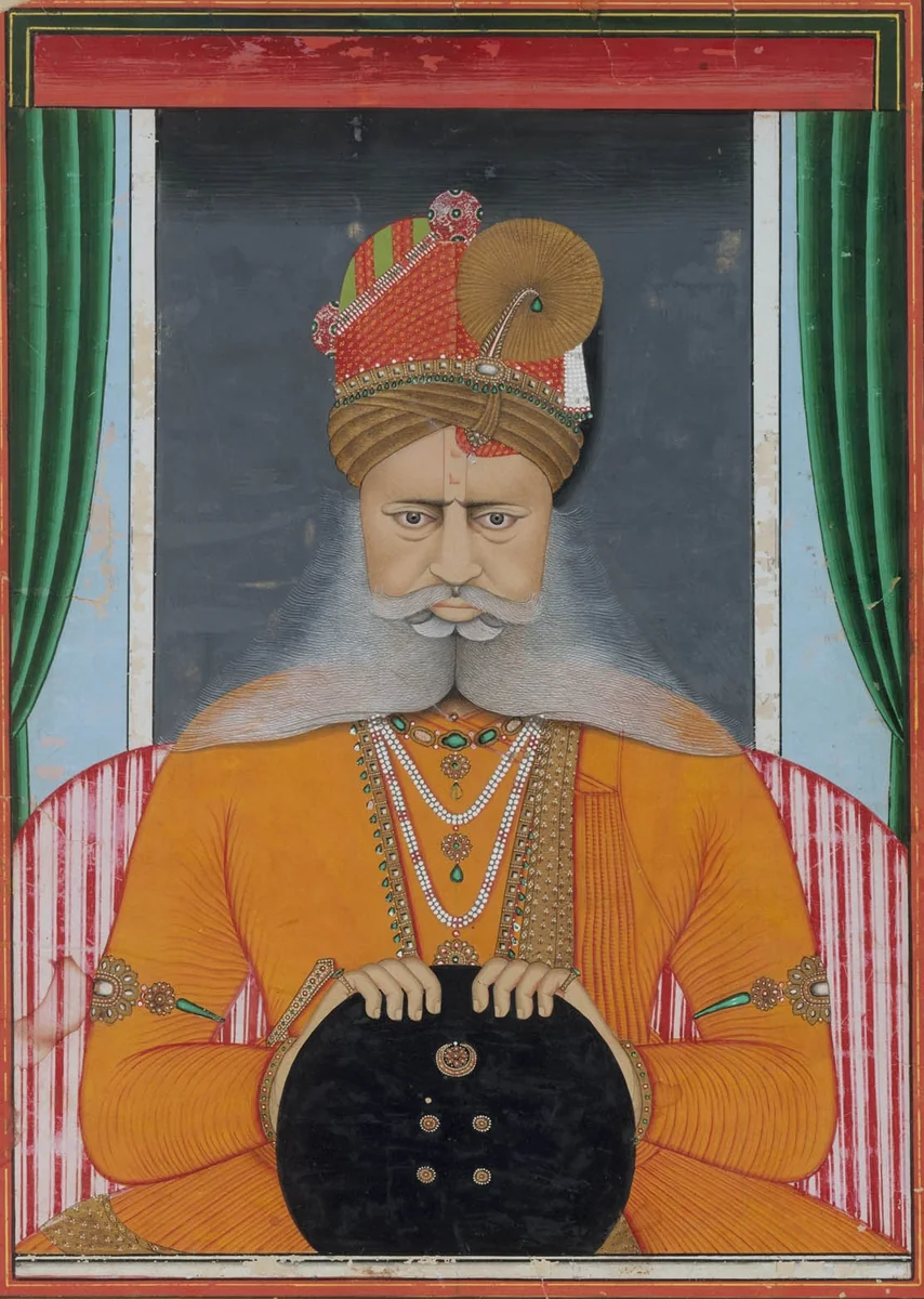 Maharaja Sardar Singh of Bikaner by Chotu, painting, 1850-1880