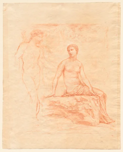 Bacchus and Ariadne by John La Farge, drawing, 1875-1885