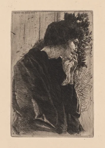Sadness by Albert Besnard, print, 1887