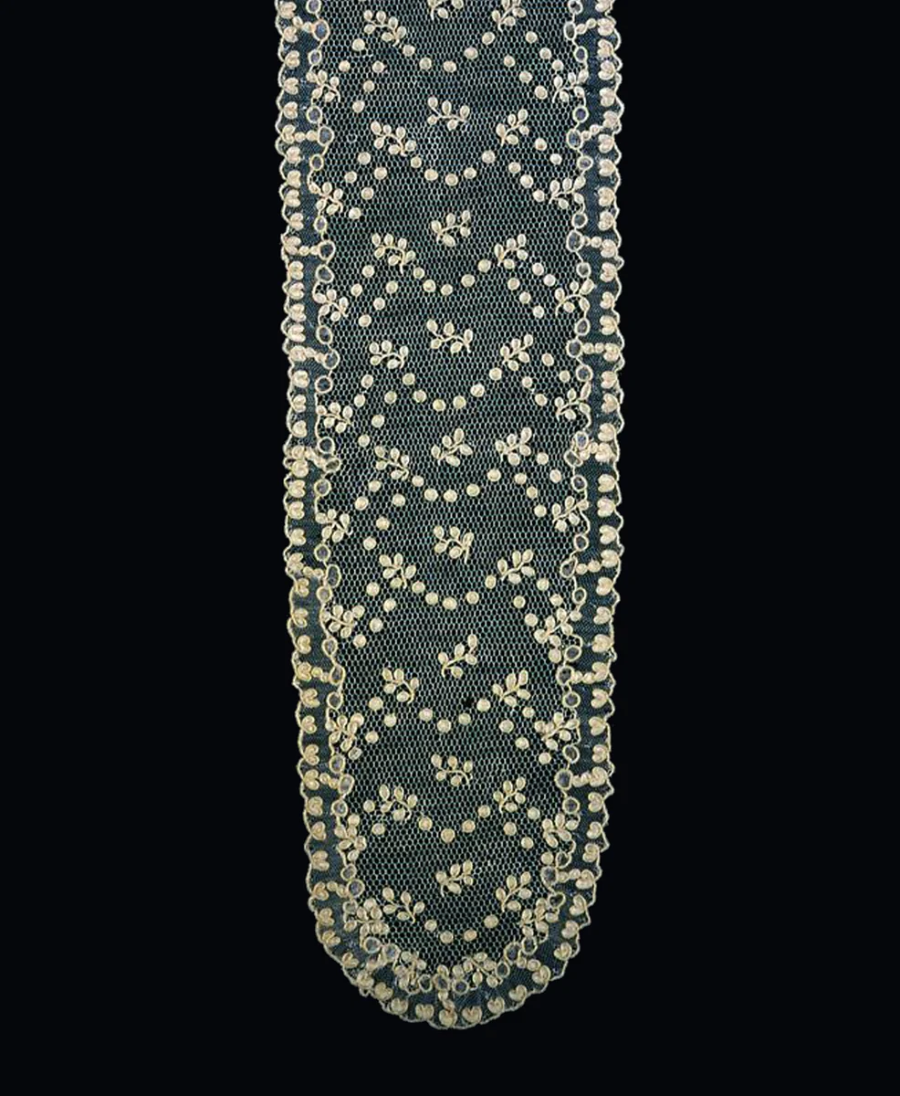 Pair of Lappets (Joined) by France, other, 1875-1900