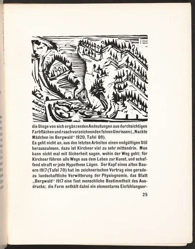 In-text plate from Kirchner Zeichnungen (Kirchner Drawings) by Ernst Ludwig Kirchner, volume, 1925
