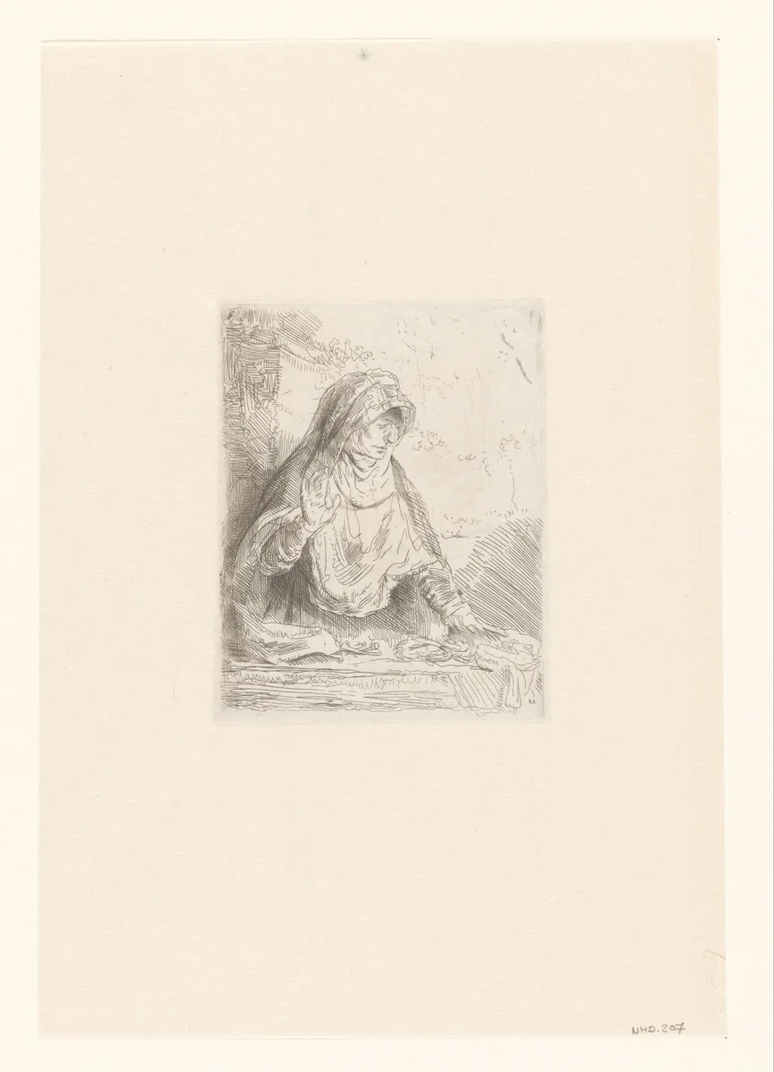 The Virgin with the instruments of the Passion by William James Smith, print, 1815-1835