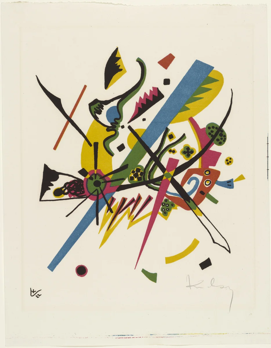 Small Worlds I (Kleine Welten I) from Small Worlds (Kleine Welten) by Wassily Kandinsky, print, 1922