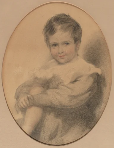 Seated Boy by Sir Thomas Lawrence, drawing, 1769-1830