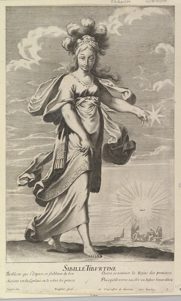 Sibylle Tiburtine by Gilles Rousselet, print, 1630-1640