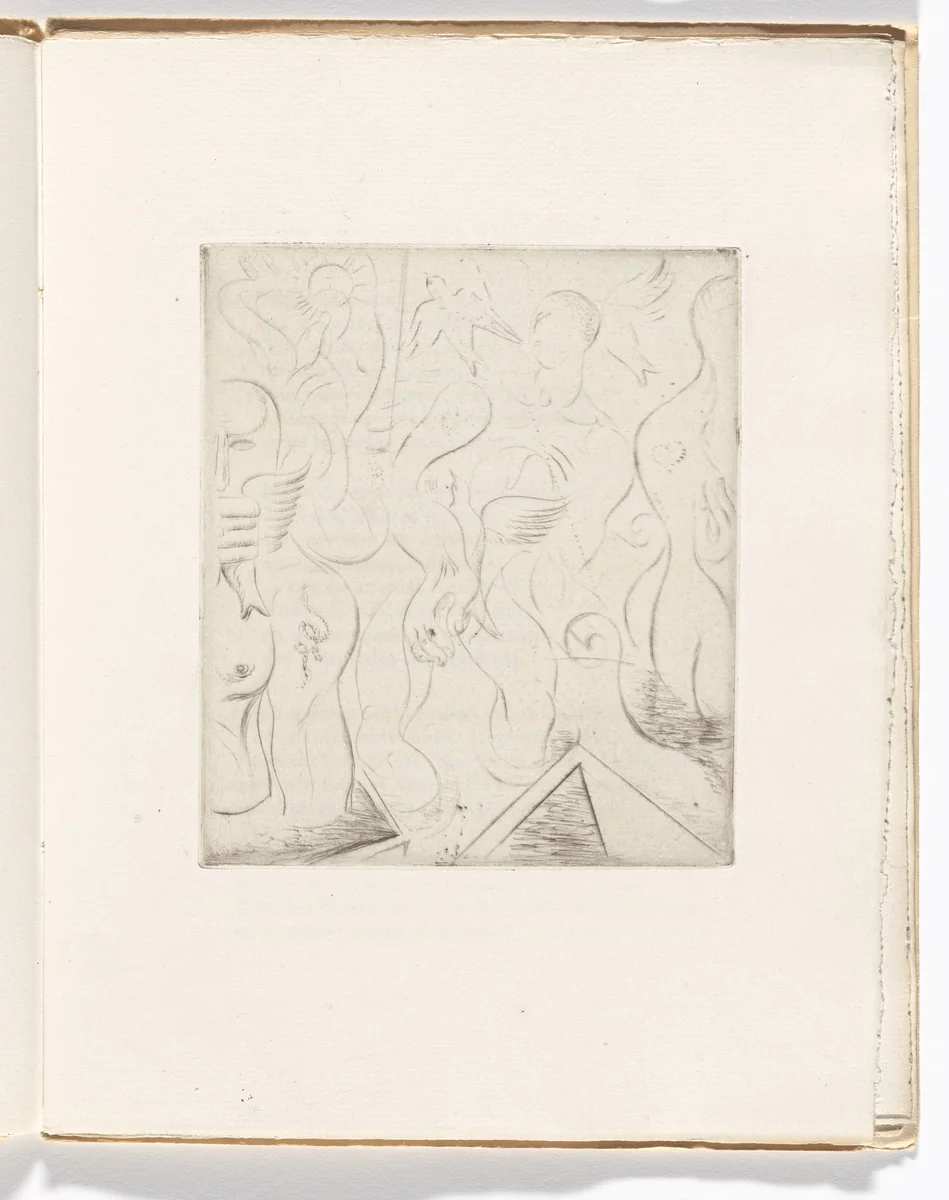 Plate (folio 6) from Soleils bas by André Masson, illustrated book, 1924