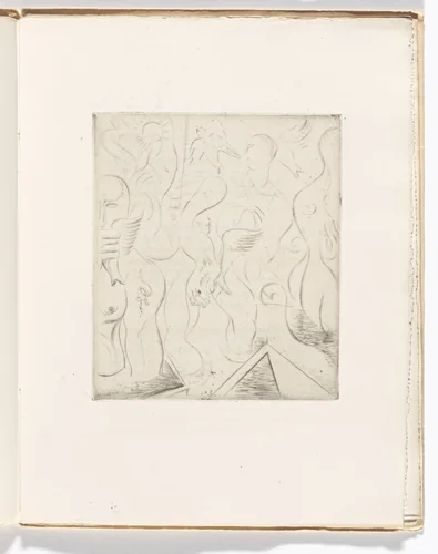 Plate (folio 6) from Soleils bas by André Masson, illustrated book, 1924