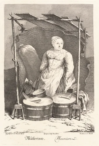 Müllerinn (Miller) by Friedrich August Brand, print, 1775