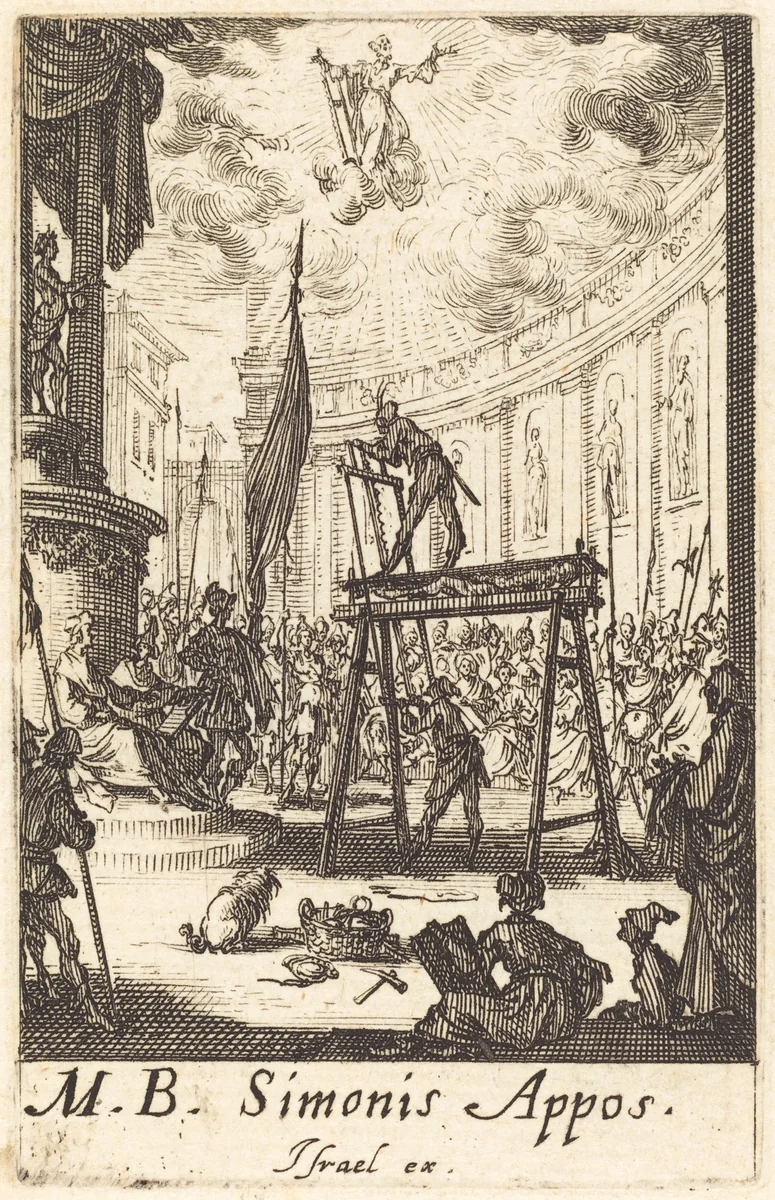 The Martyrdom of Saint Simon by Jacques Callot, print, 1634-1635