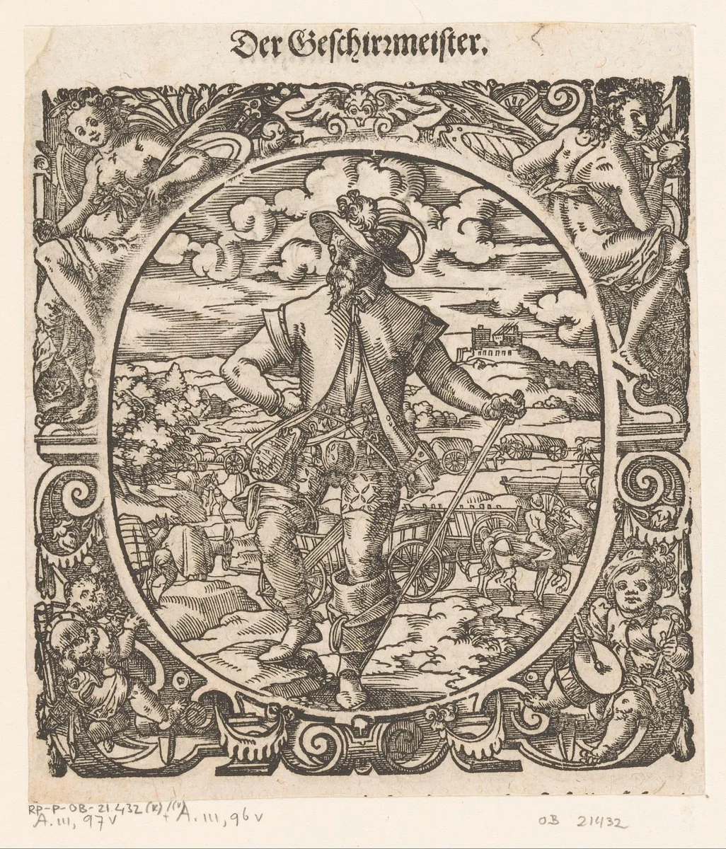Gereedschapsmeester by Jost Amman, print, 1573