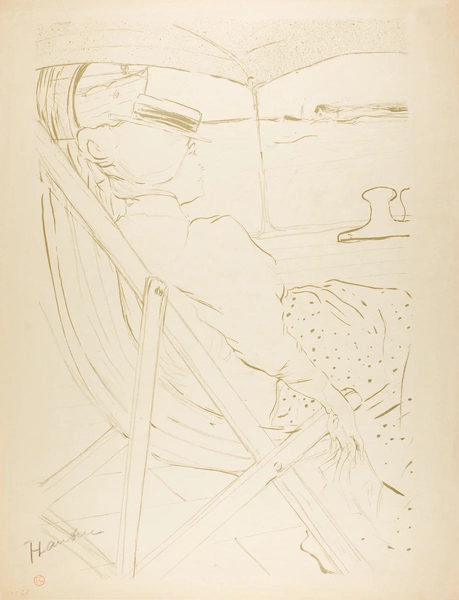 The Passenger in Cabin 54—A Cruise by Henri de Toulouse-Lautrec, print, 1896