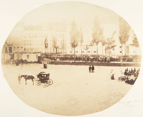 Vue de droite du balcon by Louis Pierre Théophile Dubois de Nehaut, photograph, 1854-1856