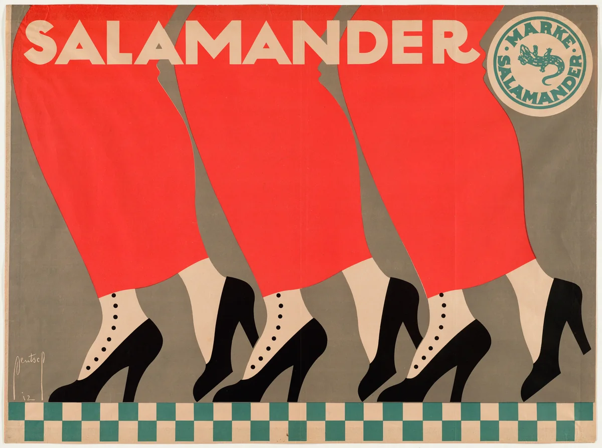 Salamander by Ernst Deutsch, design, 1912