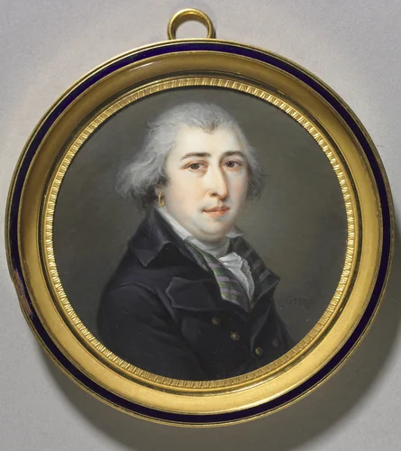 Portrait of a Man with an Earring by Anonymous Graff, painting, 1795-1805
