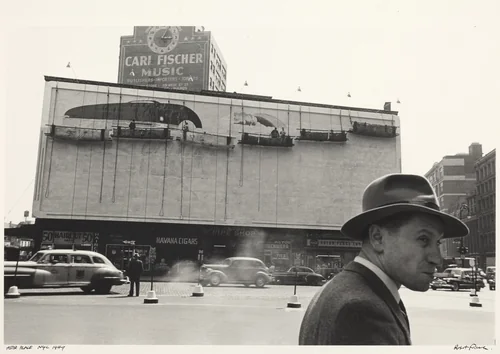 Astor Place, New York City by Robert Frank, photograph, 1949