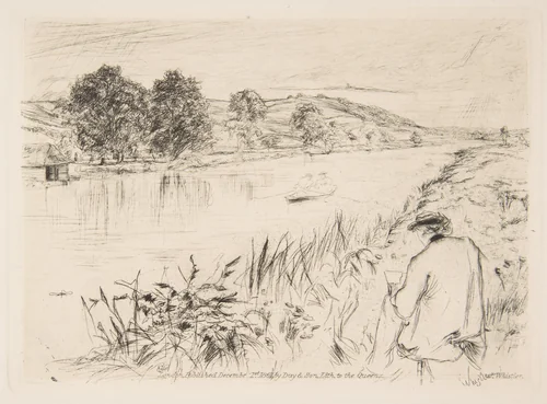 Sketching, No. 1 by James McNeill Whistler, print, 1861
